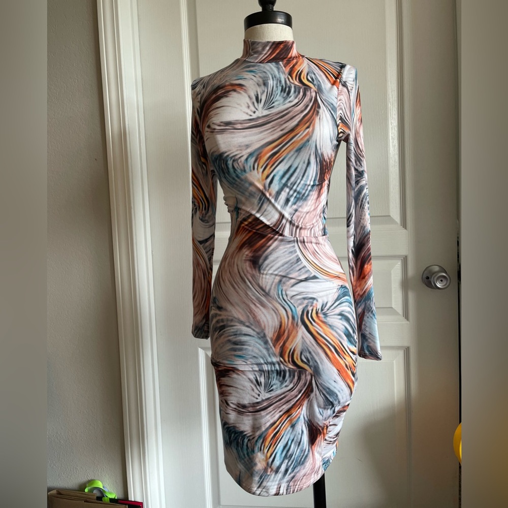 Fashion Nova Stormy Weather Bodycon Dress